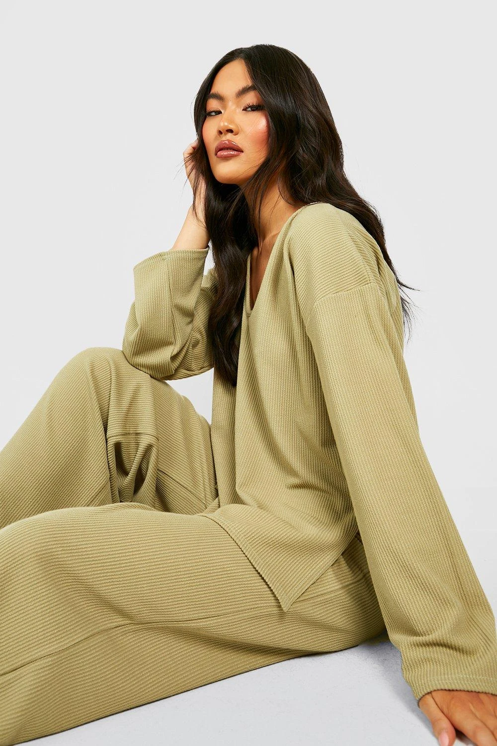 BOOHOO Pantalon Large Côtelé – Image 3