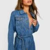 Robe Chemise En Jean à Ceinture