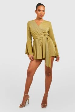 Combishort Noué à Manches évasées