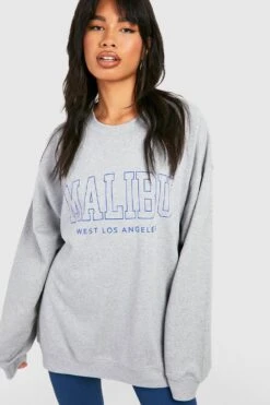 Sweat Oversize Ă Slogan Malibu