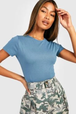 T-shirt En Coton à Manches Courtes