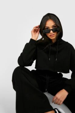 Sweat à Capuche Ample Court