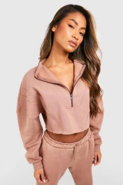 Sweat Court à Col Zippé