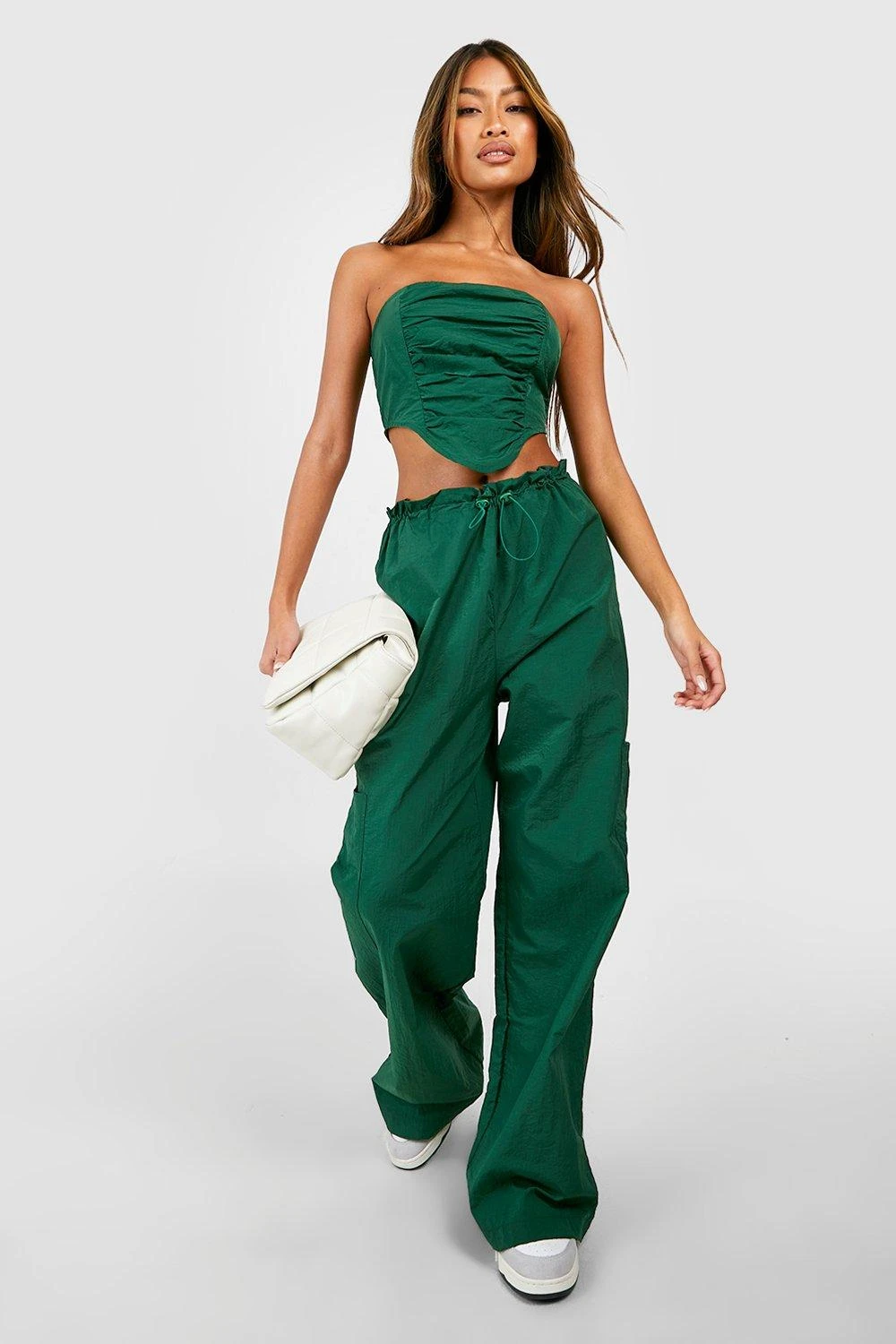 Pantalon Parachute Pincé