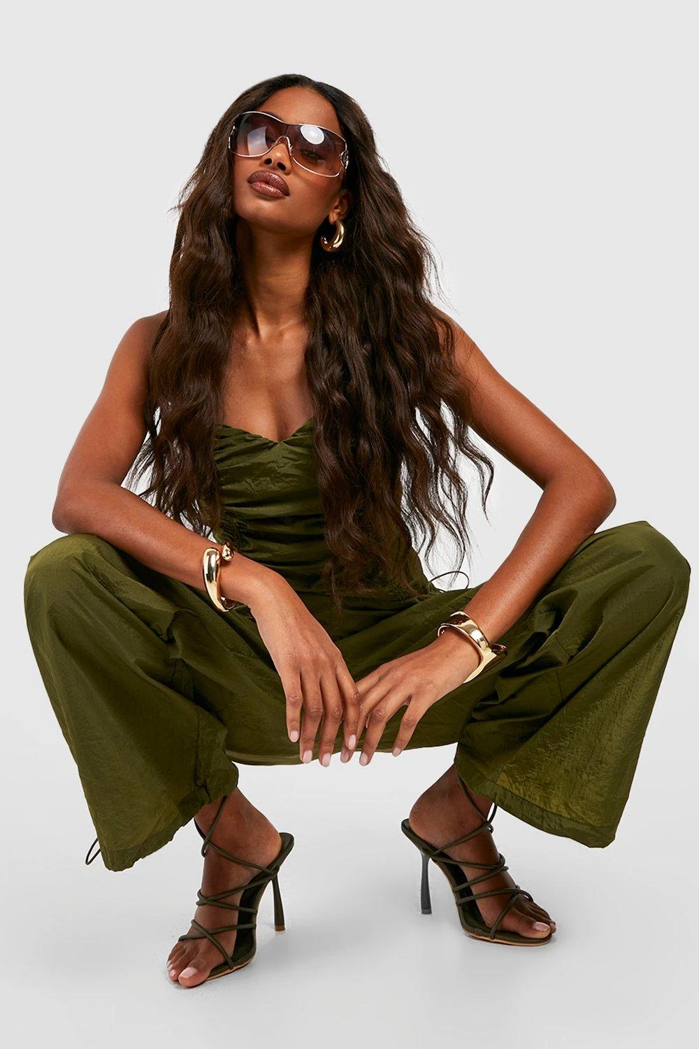 Pantalon Parachute Oversize à Cordon De Serrage – Image 3