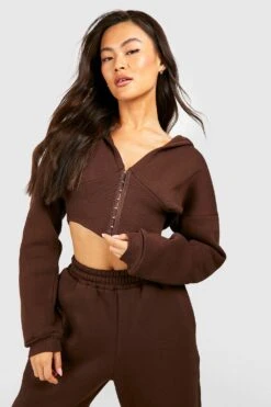 Sweat à Capuche Corset à Agrafes