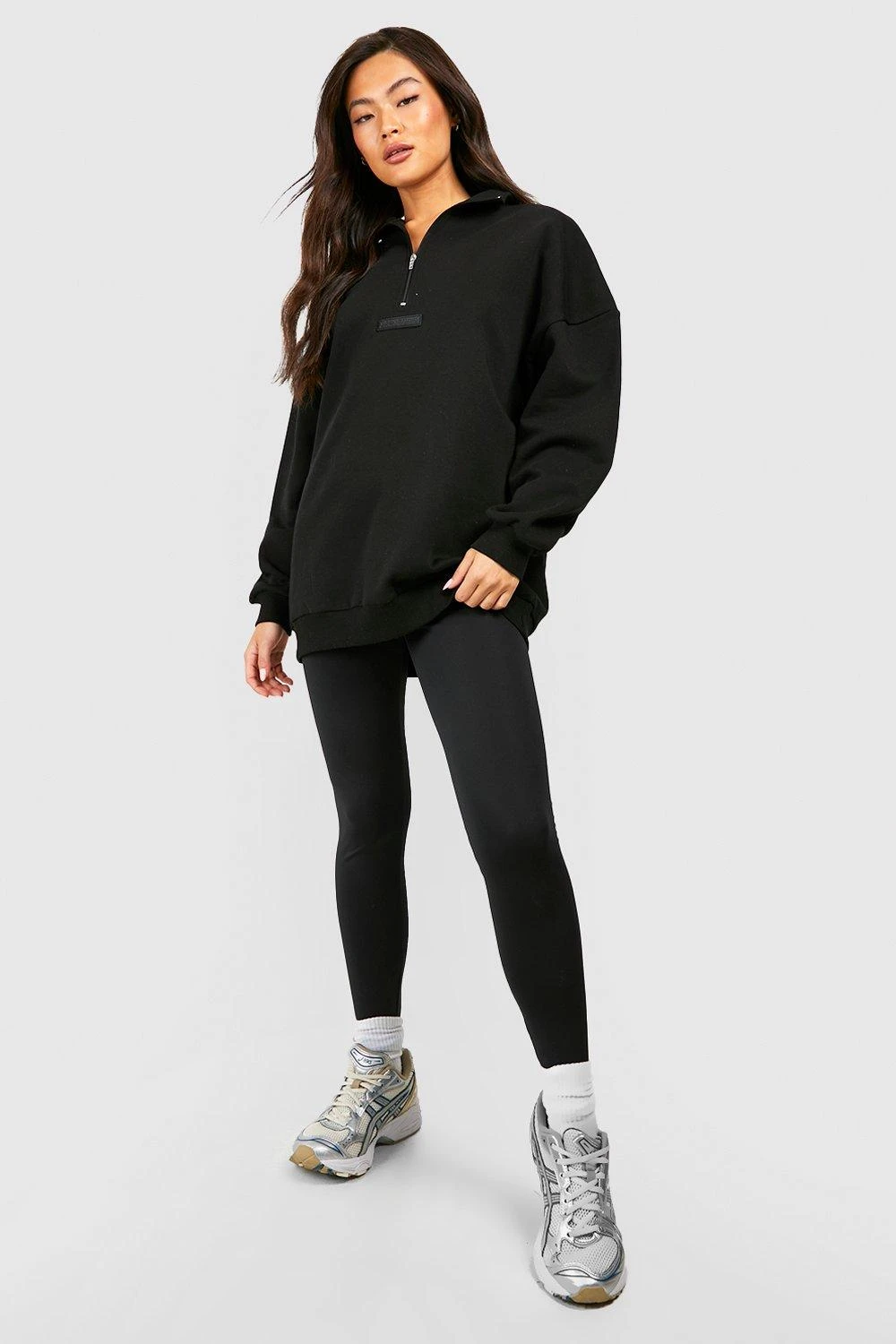 Sweat Oversize Zippé à Logo – Image 3