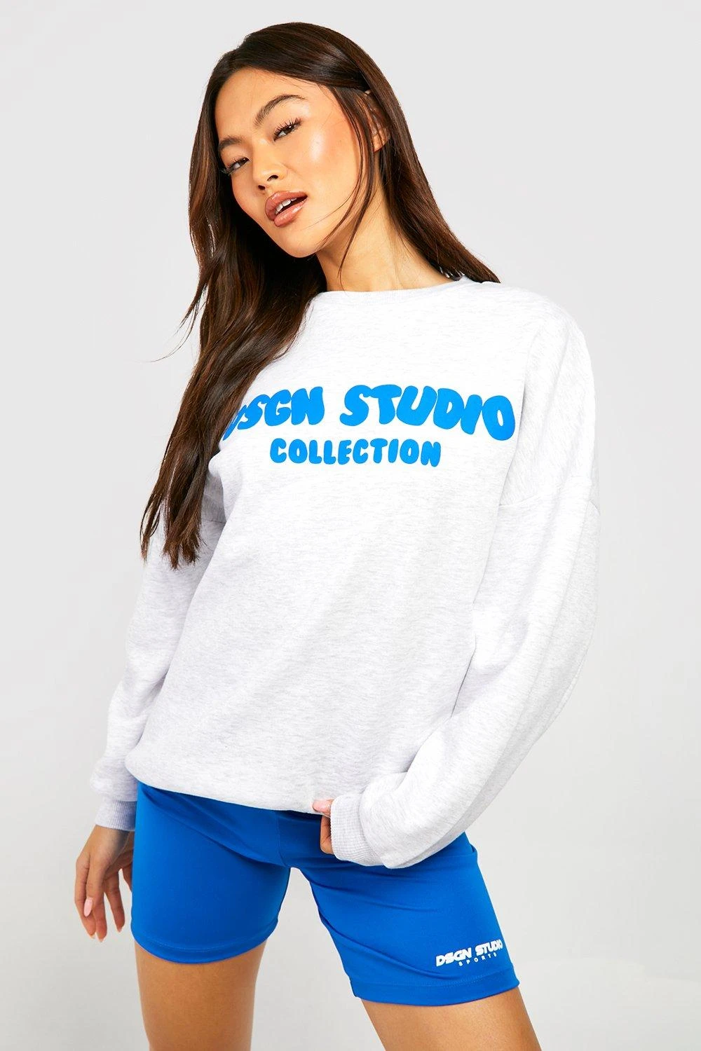 Sweat Oversize à Slogan Imprimé