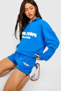 Sweat Oversize à Col Zippé