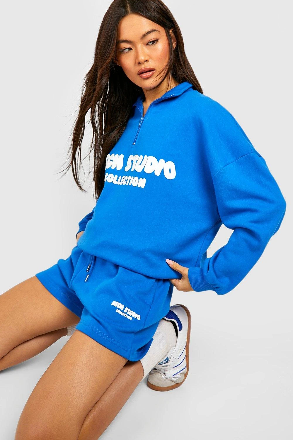 Sweat Oversize à Col Zippé