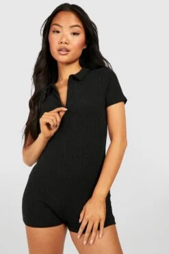 BOOHOO Petite - Combinaison Moulante Côtelée