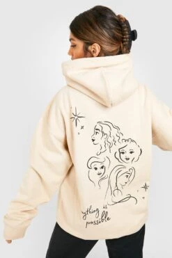 Sweat à Capuche à Slogan Disney Princess