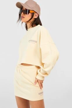 Jupe à Cordon De Serrage Et Slogan