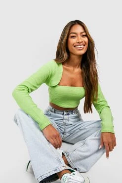 Ensemble Côtelé Avec Boléro Et Bandeau