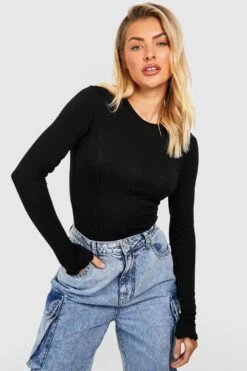 Top à Coutures Apparentes