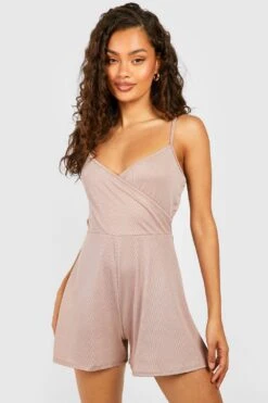 Combishort Cache-cœur Côtelé