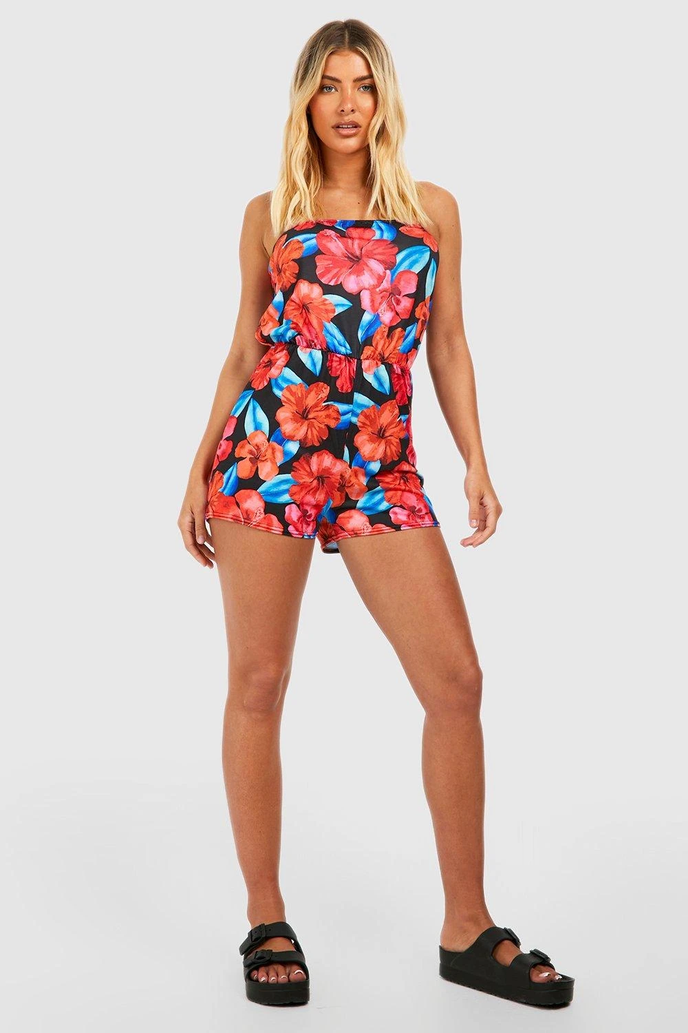 Combishort Bandeau Fleuri En Jersey – Image 3