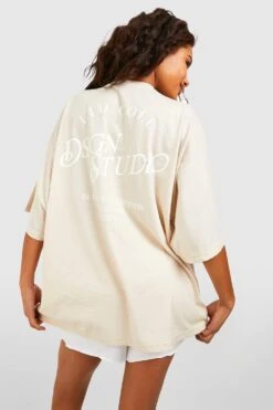 T-shirt Oversize à Slogan Dsgn Studio