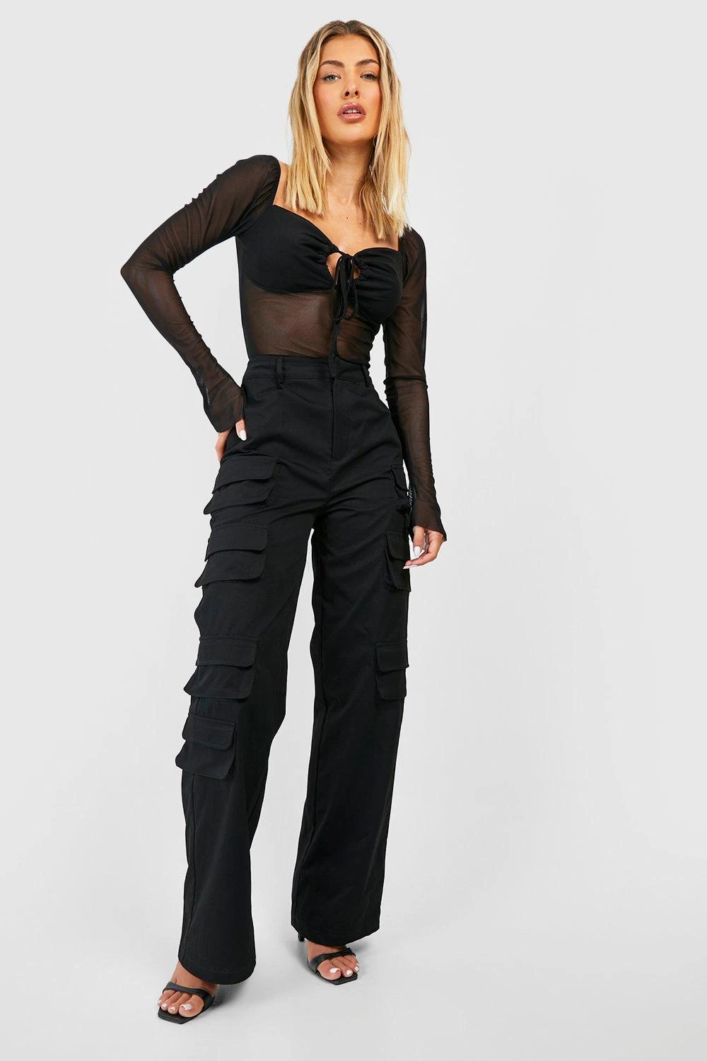 Top Noué En Mesh à Col En Cœur – Image 3