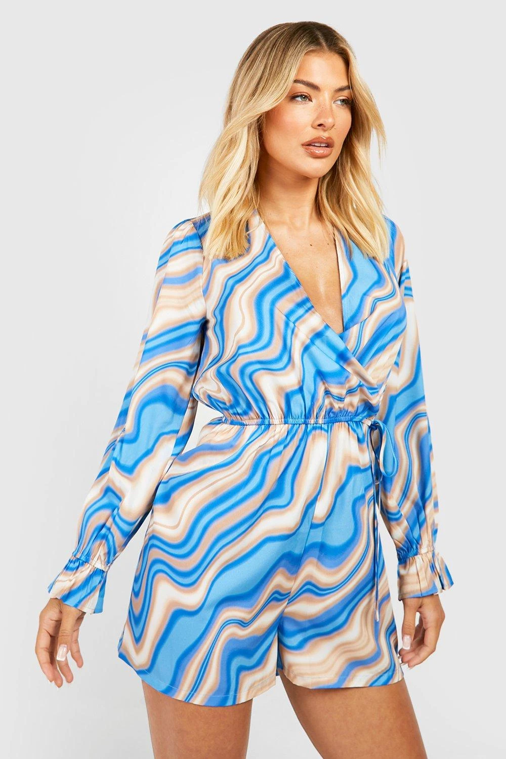 Combishort Marbré à Manches Longues – Image 3