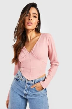 BOOHOO Corset En Néoprène à Manches Longues