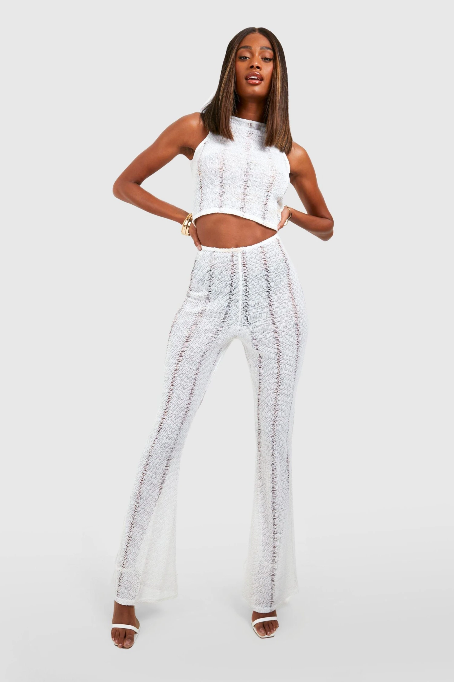 Pantalon Flare Déchiré