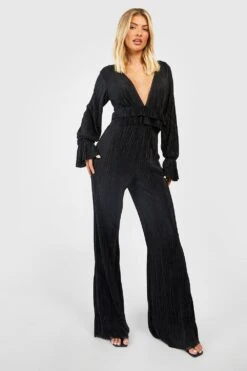 Combinaison Large Plissée à Volants