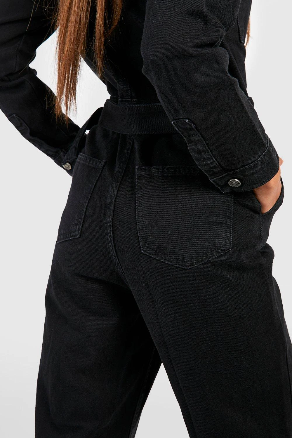 BOOHOO Combinaison En Jean à Ceinture – Image 4