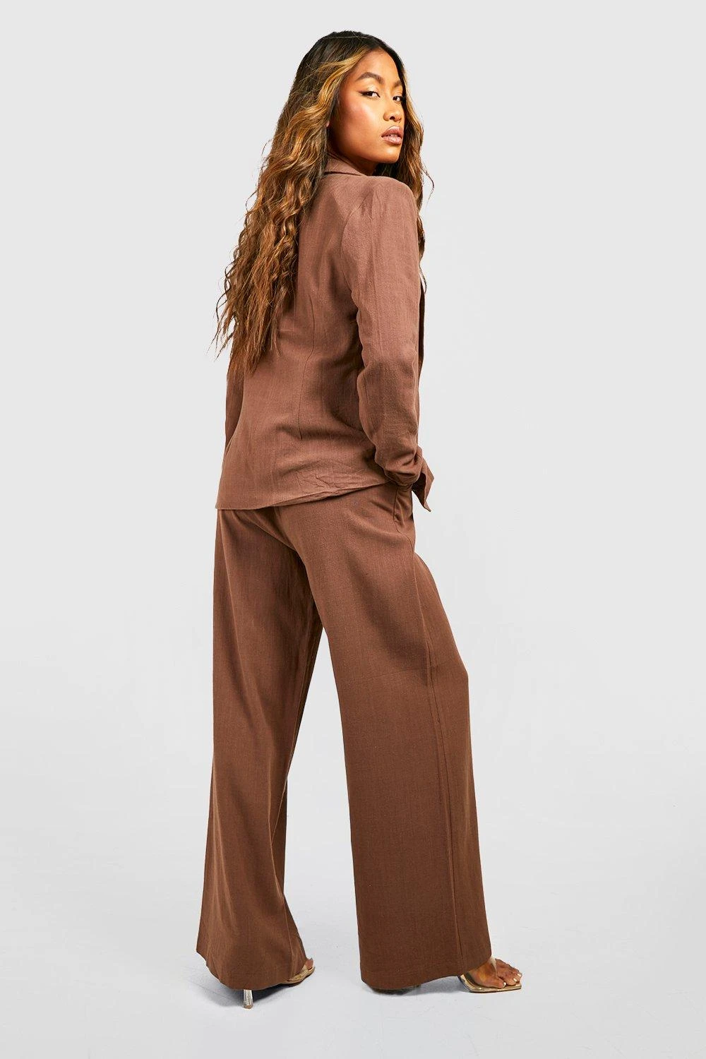 Pantalon Large En Lin – Image 2