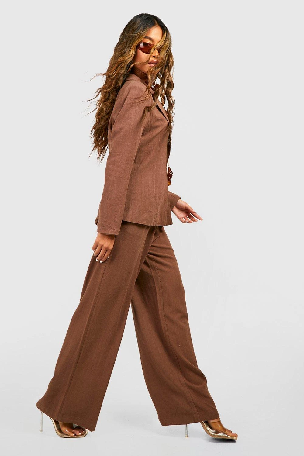 Pantalon Large En Lin – Image 3