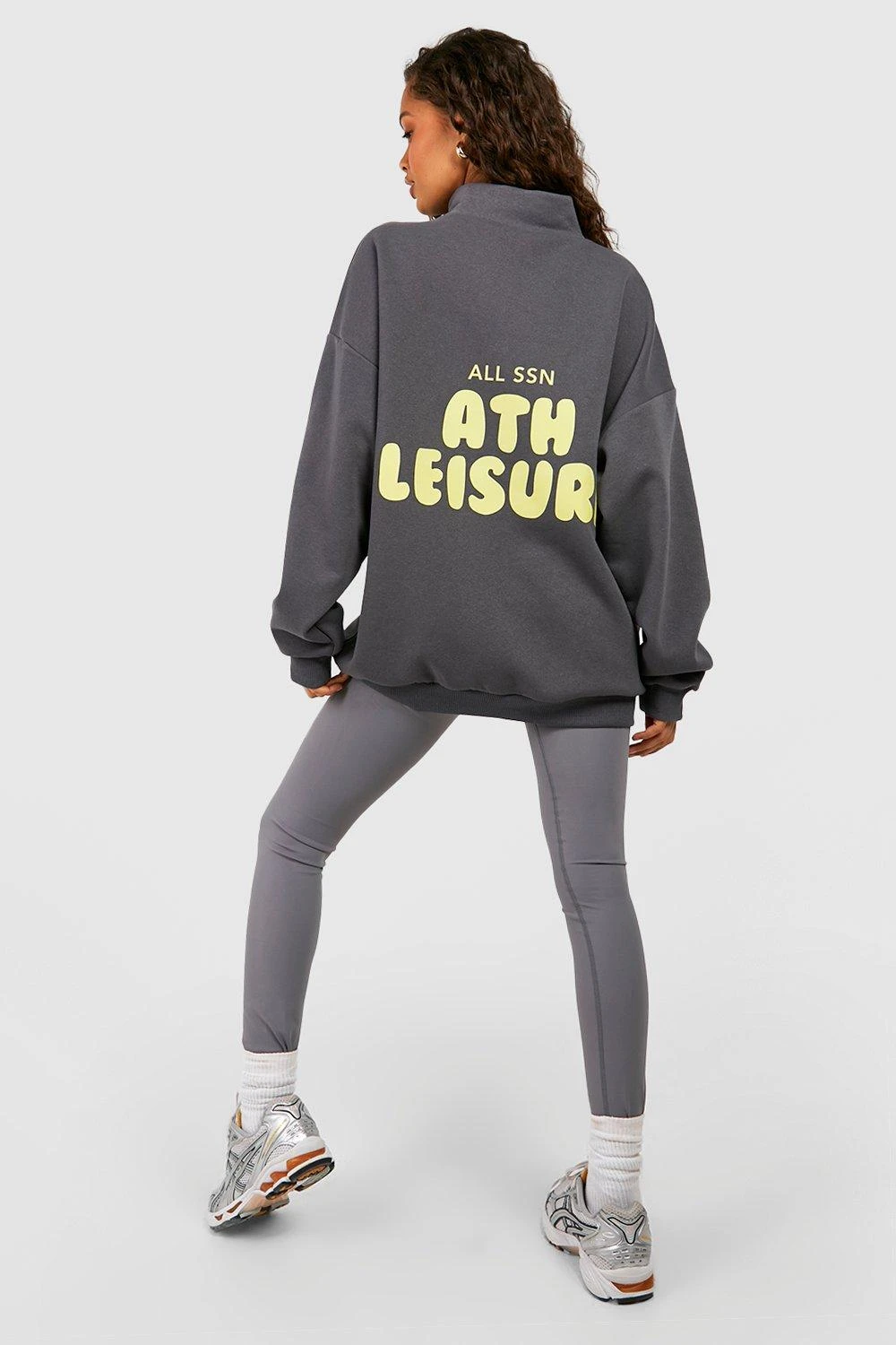 Sweat Oversize Zippé à Col Athleisure – Image 3