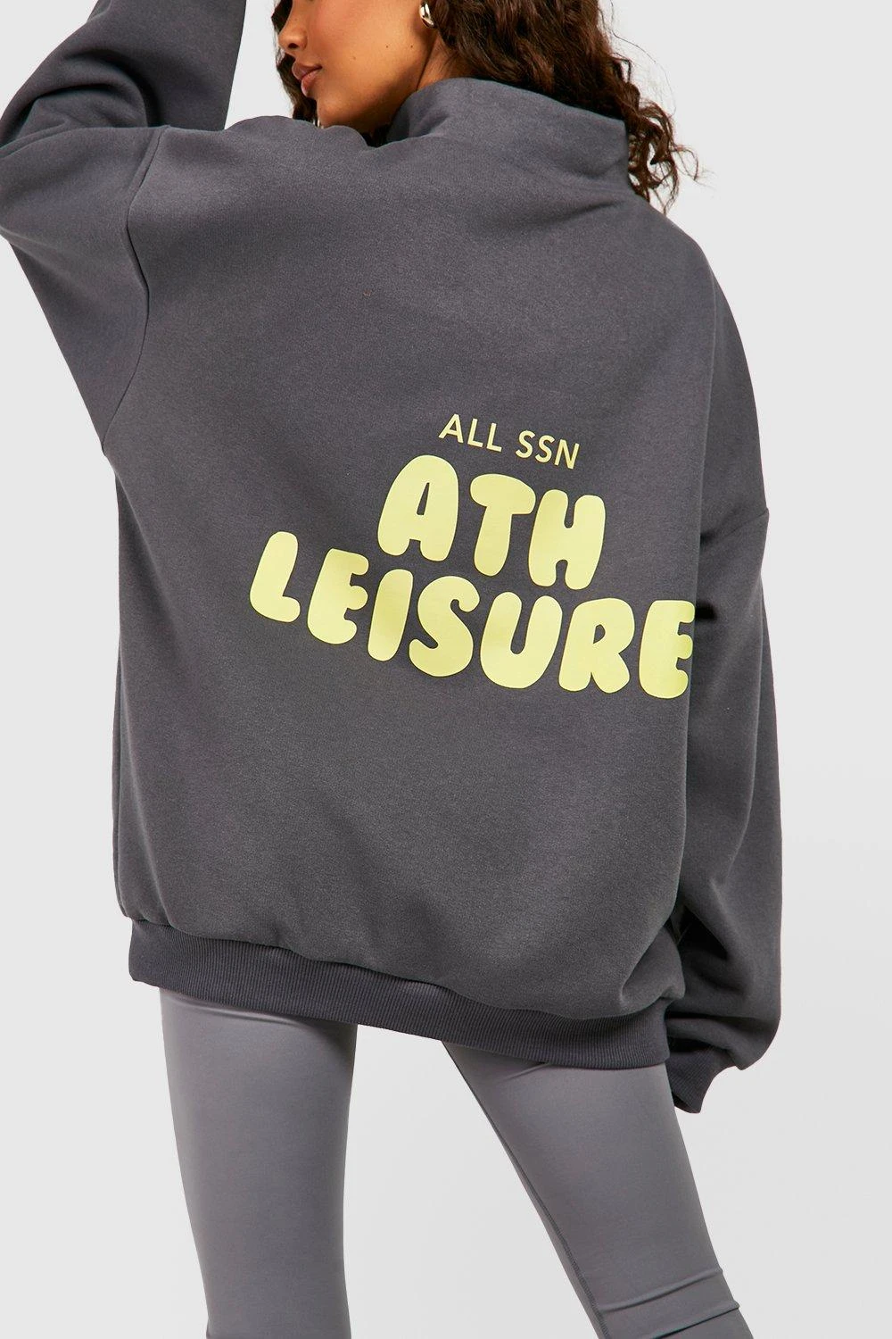 Sweat Oversize Zippé à Col Athleisure – Image 4