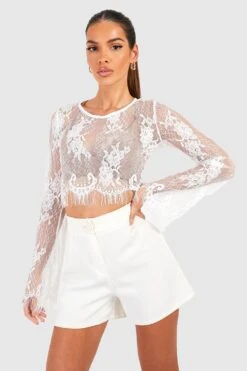 Crop Top à Manches évasées