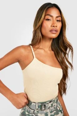 Débardeur Asymétrique Côtelé