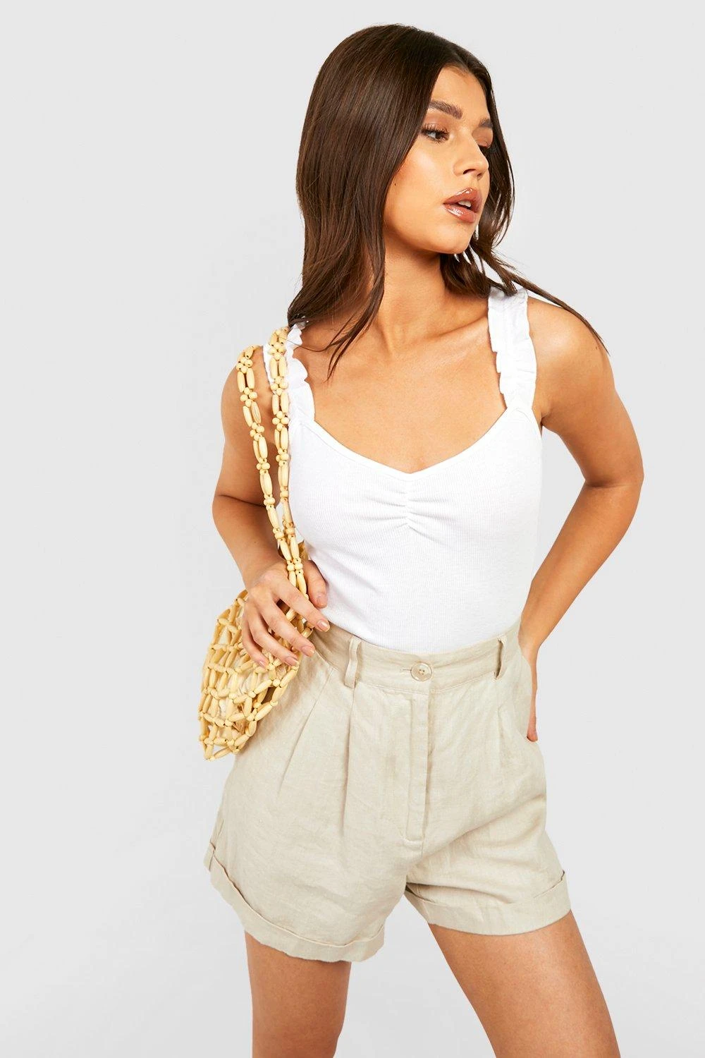 Body Froncé à Col V – Image 3